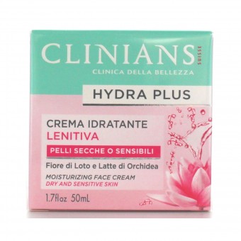 CLINIANS HYDRA BASIC CREMA IDRATANTE LENITIVA CON ACQUA DI ROSE PELLI SECCHE E SENSIBILI 50 ML, CURA VISO DONNA, S126467, 76664