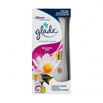 GLADE AUTOMATIC SPRAY BASE+RICARICA RELAXING ZEN 269 ML, DEODORANTE AZIONE ISTANTANEA, S123865, 76856