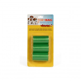 VIROSAC TOBY BAG 20 SACCHETTI IGIENICI x 3 ROTOLINI, IGIENE, S122670, 76995