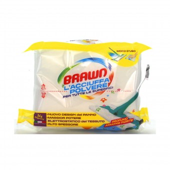 BRAWN L'ACCIUFFAPOLVERE 14 PANNI PER TUTTE LE SUPERFICI, SCOPE / PANNI E ACCESSORI PAVIMENTI, S122574, 76996