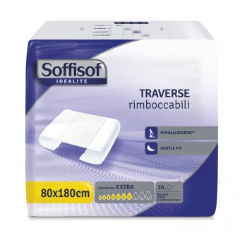 SOFFISOF TRAVERSA IDEALITE 80x180 RIMBOCCABILE 30 PZ DISPOSITIVO MEDICO CE DI CLASSE 1, TRAVERSE SALVALETTO, S122452, 77042