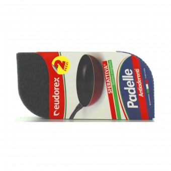 EUDOREX SPUGNA SFERATTIVA 2 PEZZI PER PADELLE E STOVIGLIE -NON GRAFFIA-, SPUGNE PIATTI E CUCINA/PANNI SPUGNA, S118883, 77355