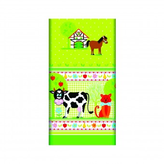 PAPSTAR TOVAGLIA CARTA LITTLE FARM 120x180 CM, ACCESSORI TAVOLA USA E GETTA, S116679, 77453