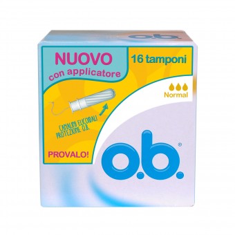 OB NORMALI 16 PZ.CON APPLICATORE ASSORBENTI INTERNI, ASSORBENTI INTERNI, S116466, 77511