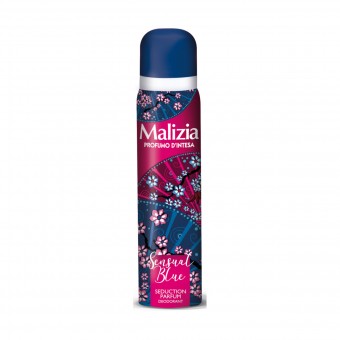 MALIZIA DEODORANTE SPRAY SENSUAL BLUE 100 ML , DEODORANTI ANTIODORE PER PERSONA, S115454, 77588