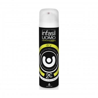 INFASIL DEODORANTE SPRAY UOMO DERMA 48H DRY 150 ML, DEODORANTI ANTIODORE PER PERSONA, S115328, 77598