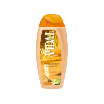 VIDAL DOCCIASCHIUMA EMOTIONS TROPICAL SUNSET VANIGLIA E LIME 250 ML, BAGNO/DOCCIA SCHIUMA, S113186, 77727