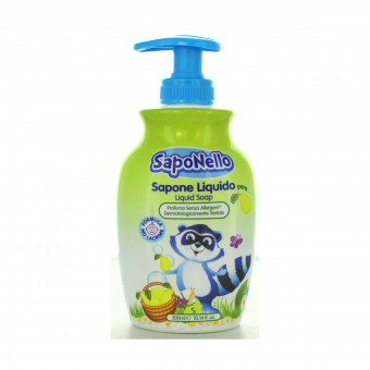 SAPONELLO SAPONE LIQUIDO MANI IDRATANTE AI FRUTTI ROSSI 300 ML. BAMBINI, SAPONI, S112762, 77748