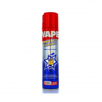 VAPE INSETTICIDA SPRAY EFFETTO KO MOSCHE E ZANZARE 400 ML, INSETTICIDI VOLANTI, S107972, 77984