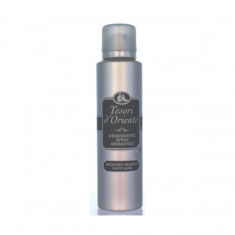 TESORI D'ORIENTE DEODORANTE SPRAY MUSCHIO BIANCO 150 ML, DEODORANTI ANTIODORE PER PERSONA, S106430, 78059