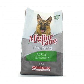 MIGLIOR CANE I PREFERITI ADULT CROCCHETTE POLLOeRISO SACCO 3 KG, NUTRIZIONE, S105240, 78084