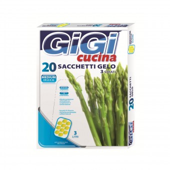 GIGI CUCINA SACCHETTO GELO GELO MEDIO 23x32 20 PZ., SACCHETTI / VASCHETTE ALIMENTARI, S102931, 78148