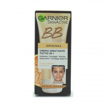 GARNIER BB CREMA IDRATANTE 5in1 PELLE SCURA 50 ML., CURA VISO DONNA, S101906, 78213