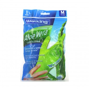 WALKING GUANTO ALOE VERA FELPATO MISURA MEDIUM 7-7 1/2, GUANTI, S095573, 78467