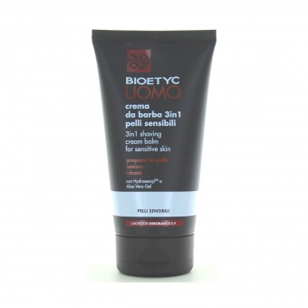 BIOETYC CREMA DA BARBA 3IN1 PELLI SENSIBILI 150ML, SCHIUME BARBA / PREBARBA, S092010, 78575
