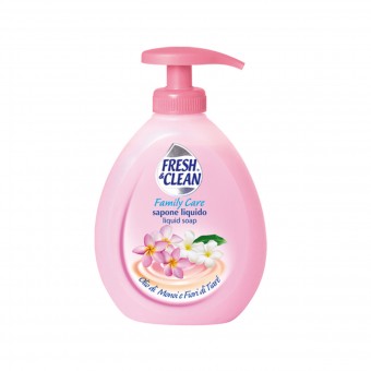 FRESH & CLEAN SAPONE LIQUIDO MANI FAMILY CARE OLIO DI MONOI E FIORI DI TIARE' 300 ML, SAPONI, S091724, 78582