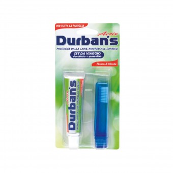 DURBAN'S KIT DA VIAGGIO DENTIFRICIO 25 ML E SPAZZOLINO , ACCESSORI PULIZIA DENTI, S091393, 78605