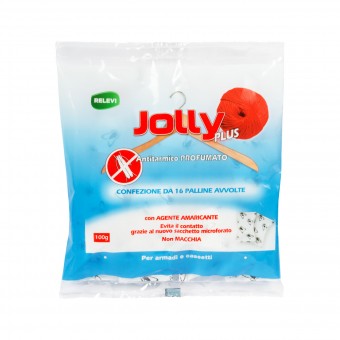 JOLLY PLUS ANTITARMICO PROFUMATO 16 PALLINE AVVOLTE BUSTA 100 GR, ANTITARME, S091112, 78625