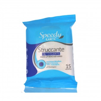 SPEEDY CARE 15 SALVIETTE STRUCCANTI ALL'ACQUA MICELLARE, PULIZIA VISO DONNA, S081992, 78815