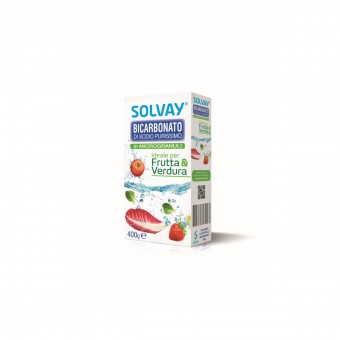 SOLVAY BICARBONATO MICROGRANULI FRUTTA & VERDURA 400 GRAMMI, BICARBONATO, S042335, 79286