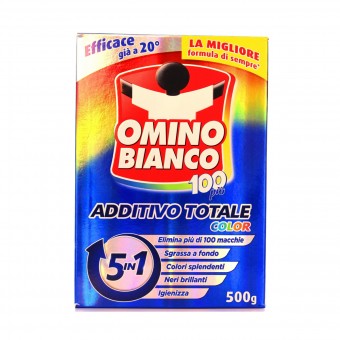 OMINO BIANCO ADDITIVO COLOR 100 PIU' 5 IN 1 500 GR , TRATTAMENTO BUCATO, S040077, 79427