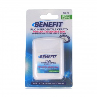 BENEFIT FILO INTERDENTALE 50 MT.CERATO GUSTO MENTA, ACCESSORI PULIZIA DENTI, S039203, 79500