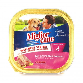 MIGLIOR CANE PATE' TRIPPA-AGNELLO VASCHETTA 300 GRAMMI, NUTRIZIONE, S038559, 79612