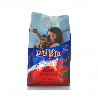 MIGLIOR GATTO ADULT CROCCANTINI SALMONE SACCO 2 KG, NUTRIZIONE, S031862, 79949