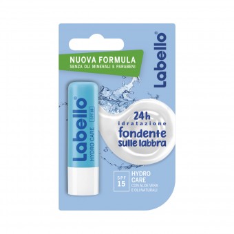 LABELLO BURROCACAO HYDRO CARE 24H DI IDRATAZIONE CON ALOE VERA E OLI NATURALI 5,5 ML, PROTETTIVI LABBRA, S031810, 79951