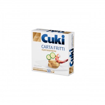 CUKI CARTA FRITTI SUPERASSORBENTE - 20 FOGLI - CM 32X33, ASCIUGAMANI E CARTA CASA, S023541, 80319