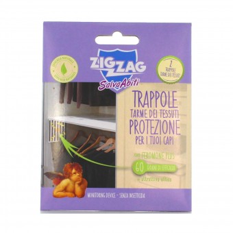 ZIG ZAG SALVA ABITI 2 TRAPPOLE PER TARME DEI TESSUTI, ANTITARME, S088203, 80405
