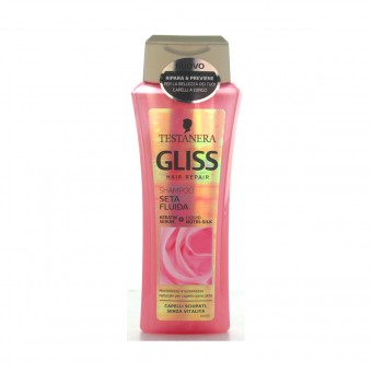 GLISS SHAMPOO SETA FLUIDA CAPELLI SCIUPATI 250 ML., SHAMPOO, S071386, 80530