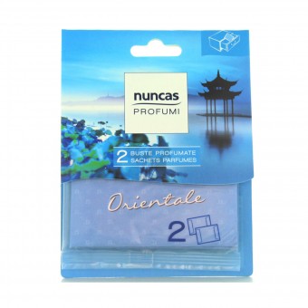 NUNCAS PROFUMI 2 BUSTE PROFUMATE ORIENTALE PER CASSETTI, ACCESSORI PER LA BIANCHERIA, S128300, 80554