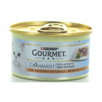 GOURMET DIAMANT SFILACETTI TACCHINO SAPORITO GR.85 , NUTRIZIONE, S040262, 80575