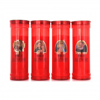 LUMINO VOTIVO SER 50T ROSSO IMMAGINI ASSORTITE DURATA 82 ORE LUMINI, LUMINI, S129303, 80624