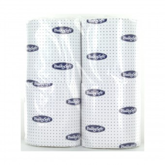 BULKYSOFT CARTA IGIENICA FASCETTATA 2 VELI 4 ROTOLI 190 STRAPPI , ASCIUGAMANI E CARTA CASA, S157561, 80758