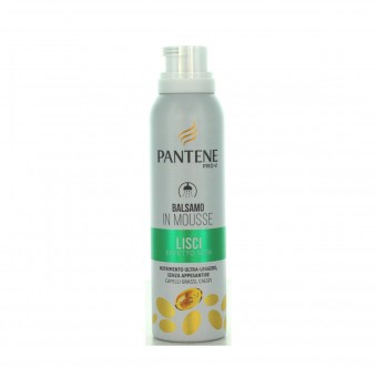PANTENE BALSAMO IN MOUSSE LISCI EFFETTO SETA CAPELLI GRASSI - CRESPI 140 ML , DOPO SHAMPOO, S141855, 80801