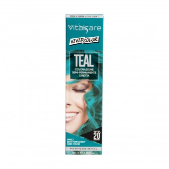 VITALCARE VIVID COLOR TEAL COLORAZIONE CAPELLI SEMI PERMANENTE 100 ML, COLORANTI, S158076, 81152