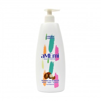 AMEMI CREMA CORPO MANI VISO FLUIDA BURRO DI KARITE' NUTRIENTE 500 ML, TRATTAMENTO CORPO, S157812, 81274