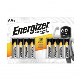 ENERGIZER AA STILO V1,5 ALKALINE POWER BLISTER 8 PZ , PILE, S131876, 81511