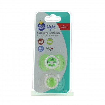 NEO BABY SUCCHIETTO ANATOMICO CAUCCIÙ MAXI 12M+ 2PZ - VERDE, ACCESSORI/SUCCHIOTTI BAMBINO, S148696, 81574