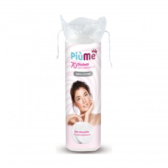 PIUME 70 DISCHETTI LEVATRUCCO 100% COTONE DOUBLE FACE , COTONE, S157437, 81654
