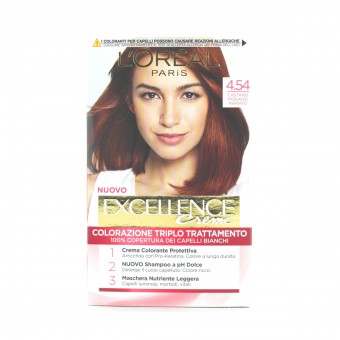 EXCELLENCE CREME COLOR 4,54 CASTANO MOGANO RAMATO, COLORANTI, S005605, 81671