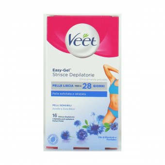 VEET 16 STRISCE ASCELLE&BIKINI PELLI SENSIBILI, STRISCE DEPILATORIE, S039112, 81681