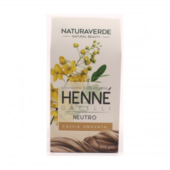 NATURAVERDE HENNE' COLORAZIONE CAPELLI POLVERE VEGETALE NEUTRO, COLORANTI, S158445, 81805