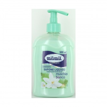 MIL MIL SAPONE LIQUIDO MANI SOAP MUSCHIO BIANCO 500 ML, SAPONI, S029523, 81971