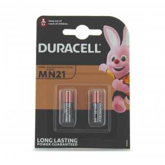 DURACELL BATTERIA ALKALINE MN21 A23 12V 2 PZ., PILE, S100074, 82040