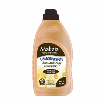 MALIZIA AMMORBIDENTE AROMATHERAPY CONCENTRATO VANIGLIA & ARGAN 30 LAVAGGI 750 ML (VALE 3 LITRI) , AMMORBIDENTI, S158182, 82438