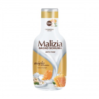 MALIZIA BAGNO SCHIUMA MIELE E ZENZERO 1000 ML, BAGNO/DOCCIA SCHIUMA, S158180, 82439