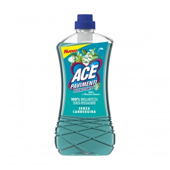 ACE PAVIMENTI IGIENIZZANTE SENZA CANDEGGINA SENZA RISCIACQUO TALCO e MUSCHIO BIANCO 1000 ML , PAVIMENTI, S157899, 82444